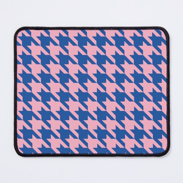 Item preview, Blue and pink houndstooth pattern designed and sold by LinDraws.