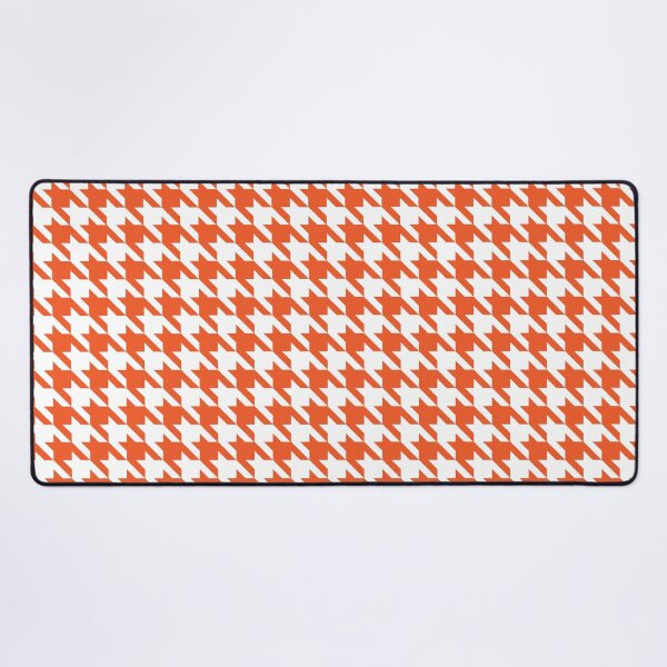 Item preview, Orange and white houndstooth pattern designed and sold by LinDraws.