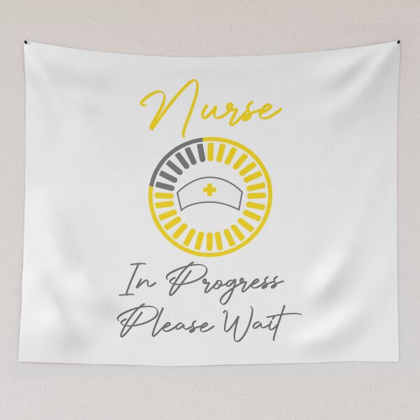Item preview, Nurse In Progress Please Wait Hospital Nursing Student Graduation designed and sold by Stick-Artistry.