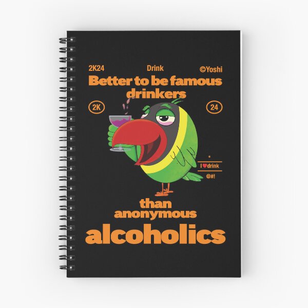Item preview, Lovebird  Parrot Drink Alcohol- agapornis designed and sold by YoshiArtDesign.