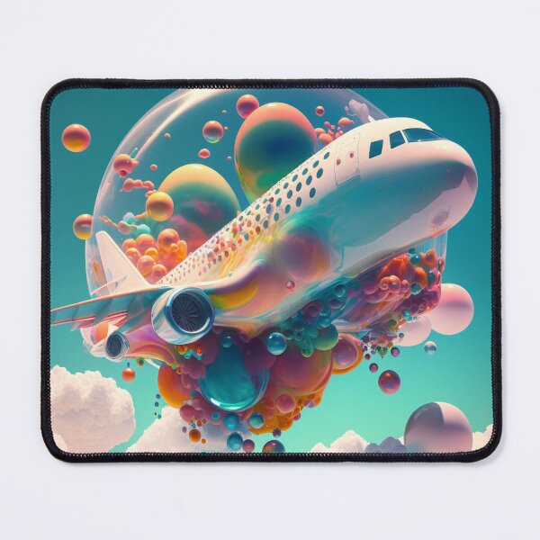 Item preview, Airplane with bubbles designed and sold by surrealbysaly.