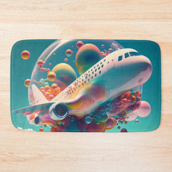 Item preview, Airplane with bubbles designed and sold by surrealbysaly.