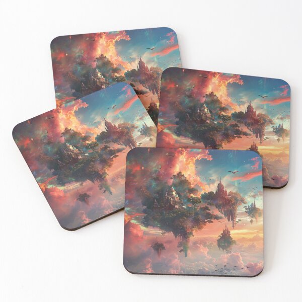 Item preview, City On Flying Islands - Fantasy Scene designed and sold by AiHead.