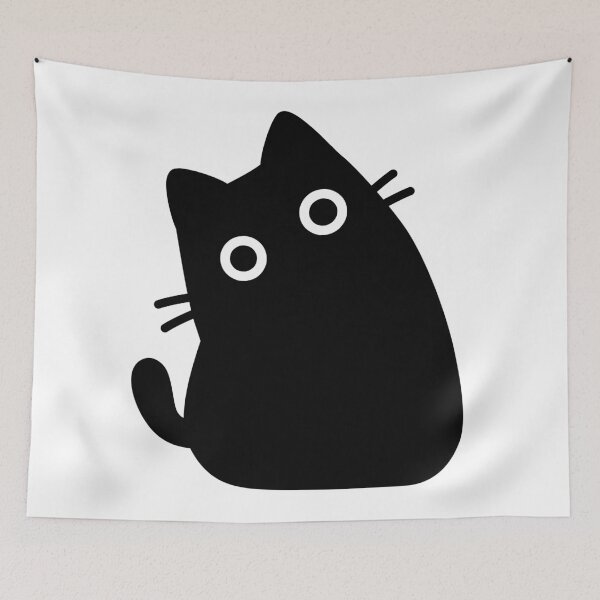 Item preview, Curious Kitty: Digital Drawing of Cute Cat Tilted Head designed and sold by RiciPaneto.
