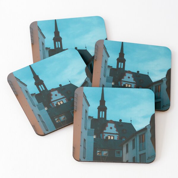 Item preview, Evening sky over gables designed and sold by rhosbahu.