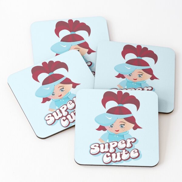 Item preview, Super cute kawaii girl wearing blue work-out clothes designed and sold by Webstudio  2Amigos.
