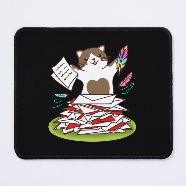 Item preview, Brown cat writes a letter designed and sold by TiffyChaa.