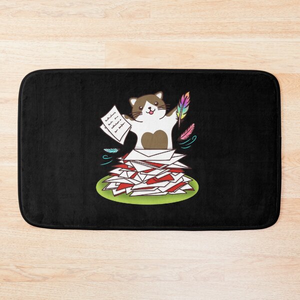 Item preview, Brown cat writes a letter designed and sold by TiffyChaa.