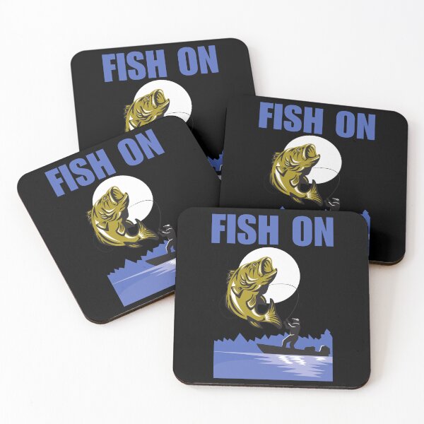 Item preview, Fish on, funny fishing fan saying or quote for fishing hobby lover or fan designed and sold by NBSStore.