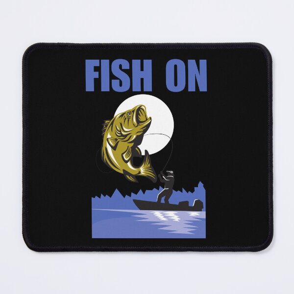Item preview, Fish on, funny fishing fan saying or quote for fishing hobby lover or fan designed and sold by NBSStore.