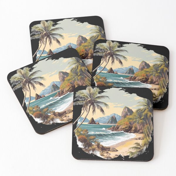 Item preview, "Paraíso encontrado: playa tropical y caldera" designed and sold by Art-Vortex-fr.