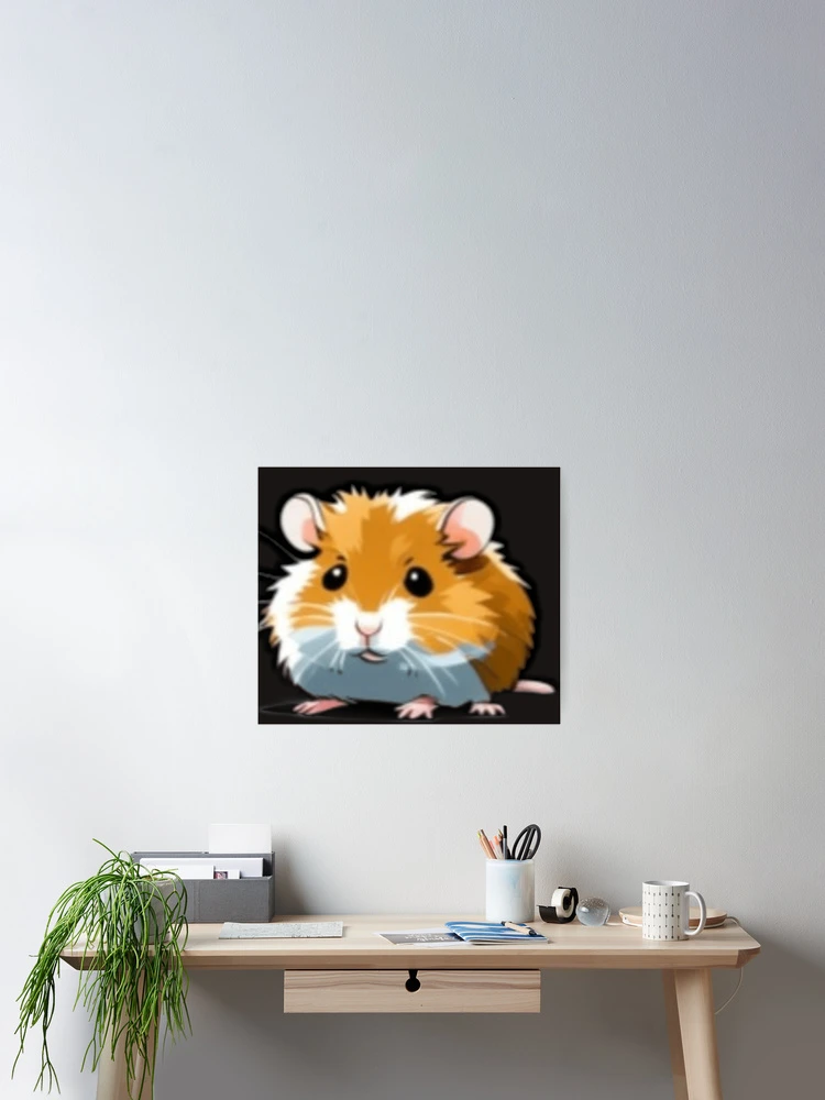 Thumbnail 2 of 3, Poster, Hamster designed and sold by BubbleTextBox.