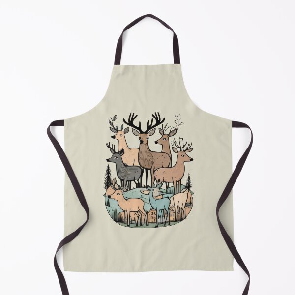 Item preview, DEERS ILLUSTRATION CUTE ANIMALS DESIGN designed and sold by digitalartlb.