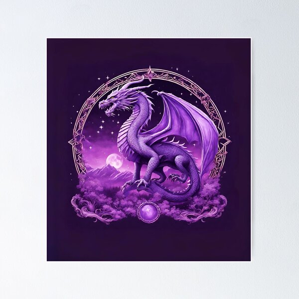 Item preview, Violet Dragon designed and sold by letsgetinspired.