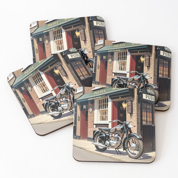 Item preview, Motorcycle outside pub designed and sold by tatty58.