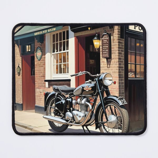 Item preview, Motorcycle outside pub designed and sold by tatty58.