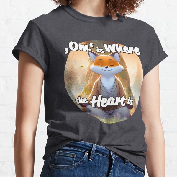 Item preview, Meditating Fox: Om is where the heart is designed and sold by Mediatoni.