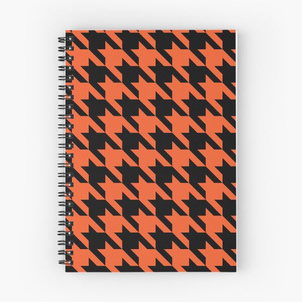 Item preview, Orange and black houndstooth pattern designed and sold by LinDraws.