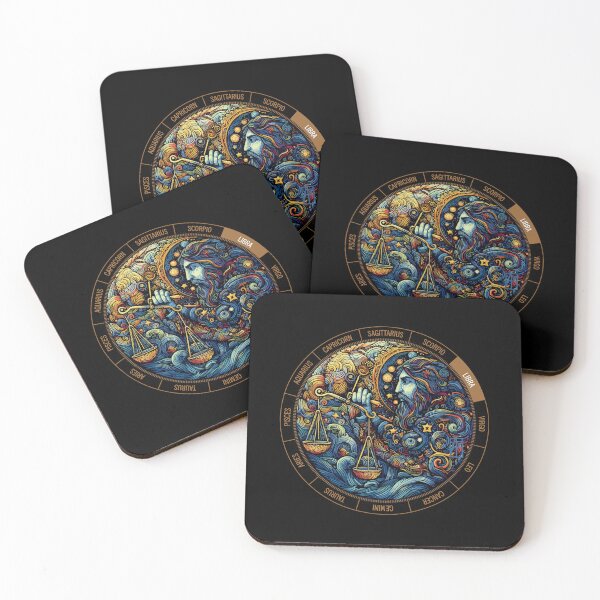 Item preview, ZODIAC Libra - Astrological LIBRA - LIBRA - ZODIAC sign - Van Gogh style - 1 designed and sold by ArtProjectShop.