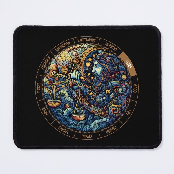 Item preview, ZODIAC Libra - Astrological LIBRA - LIBRA - ZODIAC sign - Van Gogh style - 1 designed and sold by ArtProjectShop.
