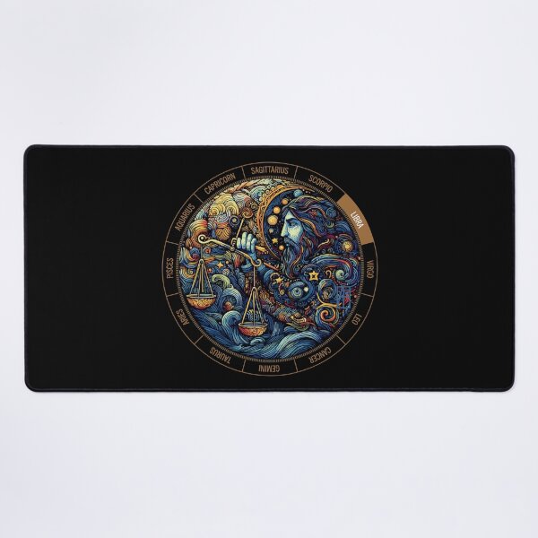 Item preview, ZODIAC Libra - Astrological LIBRA - LIBRA - ZODIAC sign - Van Gogh style - 1 designed and sold by ArtProjectShop.