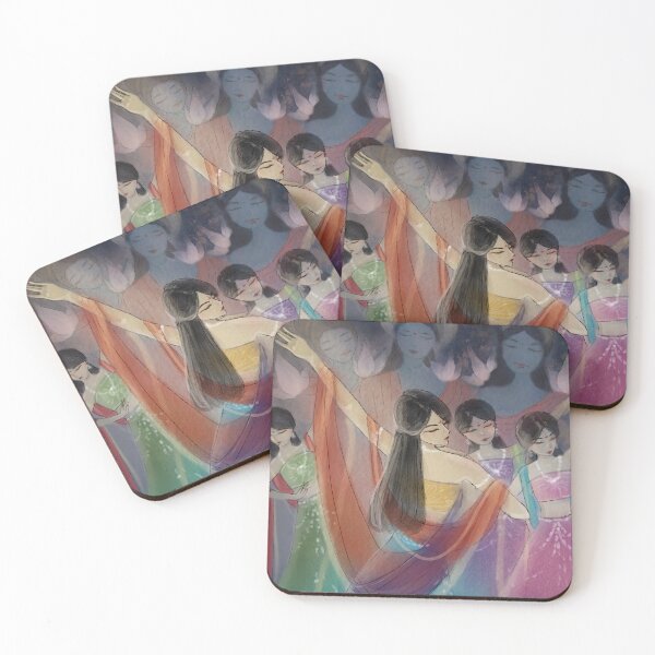 Item preview, Dancing Apsaras Art Print designed and sold by ekaya-akshaya.