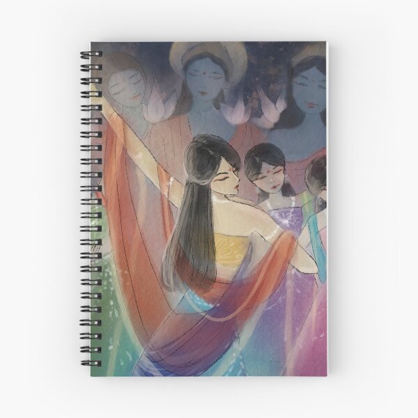 Item preview, Dancing Apsaras Art Print designed and sold by ekaya-akshaya.