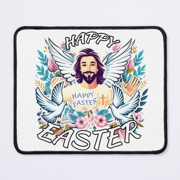 Item preview, Happy Easter with Jesus designed and sold by Andrea Matarazzo.