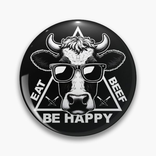 Item preview, Eat Beef Be Happy Meat Lover Carnivore Diet Cow Steak designed and sold by inkedtee.