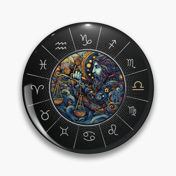 Item preview, ZODIAC Libra - Astrological LIBRA - LIBRA - ZODIAC sign - Van Gogh style - 2 designed and sold by ArtProjectShop.