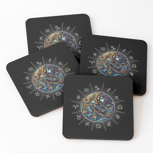 Item preview, ZODIAC Libra - Astrological LIBRA - LIBRA - ZODIAC sign - Van Gogh style - 2 designed and sold by ArtProjectShop.