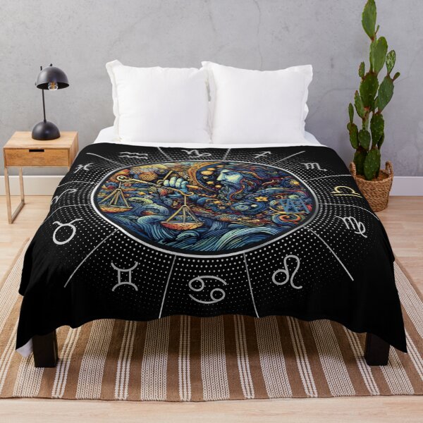 Item preview, ZODIAC Libra - Astrological LIBRA - LIBRA - ZODIAC sign - Van Gogh style - 2 designed and sold by ArtProjectShop.