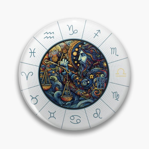 Item preview, ZODIAC Libra - Astrological LIBRA - LIBRA - ZODIAC sign - Van Gogh style - 3 designed and sold by ArtProjectShop.