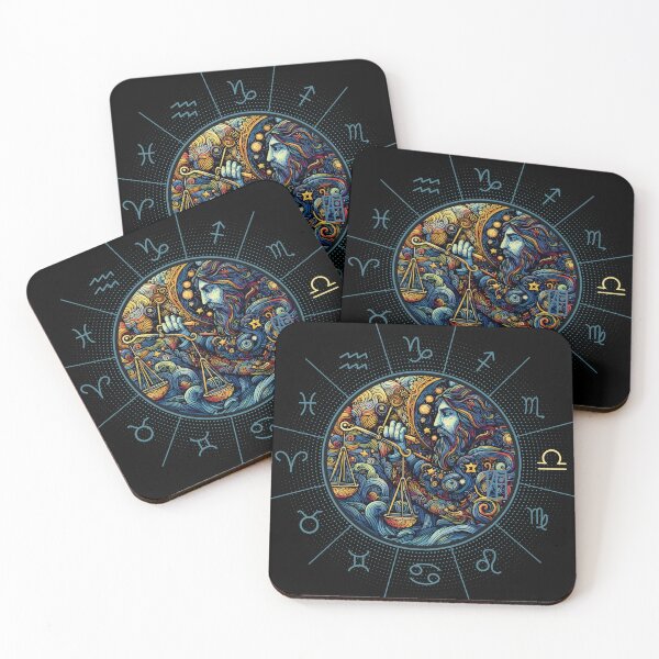 Item preview, ZODIAC Libra - Astrological LIBRA - LIBRA - ZODIAC sign - Van Gogh style - 3 designed and sold by ArtProjectShop.