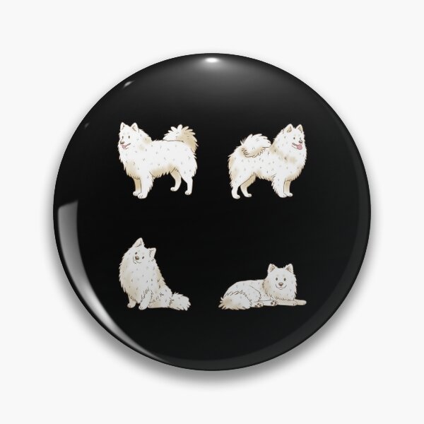 Item preview, Cute white German spitz dog pack  designed and sold by Yaragold.