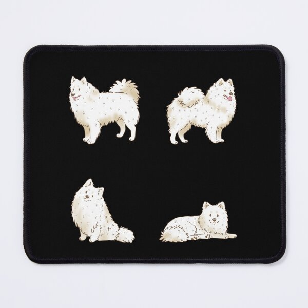 Item preview, Cute white German spitz dog pack designed and sold by Yaragold.