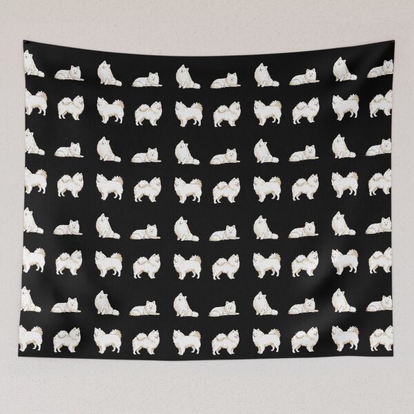 Item preview, Cute white German spitz dog pack  designed and sold by Yaragold.
