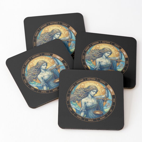 Item preview, ZODIAC Libra - Astrological LIBRA - LIBRA - ZODIAC sign - Van Gogh style - 4 designed and sold by ArtProjectShop.
