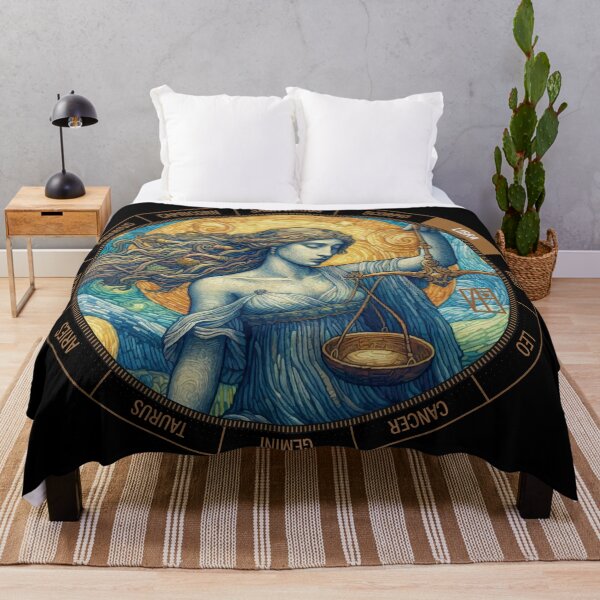 Item preview, ZODIAC Libra - Astrological LIBRA - LIBRA - ZODIAC sign - Van Gogh style - 4 designed and sold by ArtProjectShop.