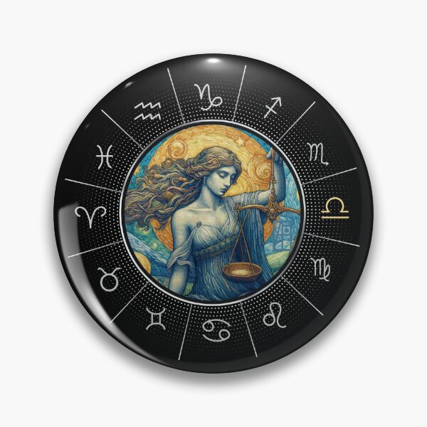Item preview, ZODIAC Libra - Astrological LIBRA - LIBRA - ZODIAC sign - Van Gogh style - 5 designed and sold by ArtProjectShop.