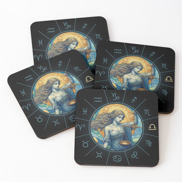 Item preview, ZODIAC Libra - Astrological LIBRA - LIBRA - ZODIAC sign - Van Gogh style - 6 designed and sold by ArtProjectShop.