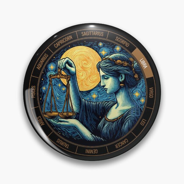 Item preview, ZODIAC Libra - Astrological LIBRA - LIBRA - ZODIAC sign - Van Gogh style - 7 designed and sold by ArtProjectShop.