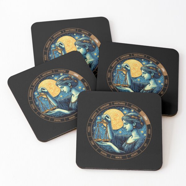 Item preview, ZODIAC Libra - Astrological LIBRA - LIBRA - ZODIAC sign - Van Gogh style - 7 designed and sold by ArtProjectShop.