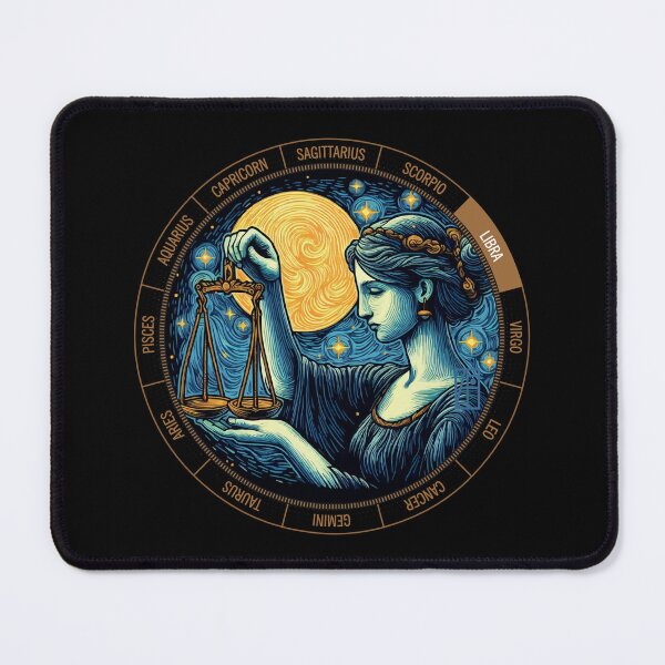 Item preview, ZODIAC Libra - Astrological LIBRA - LIBRA - ZODIAC sign - Van Gogh style - 7 designed and sold by ArtProjectShop.