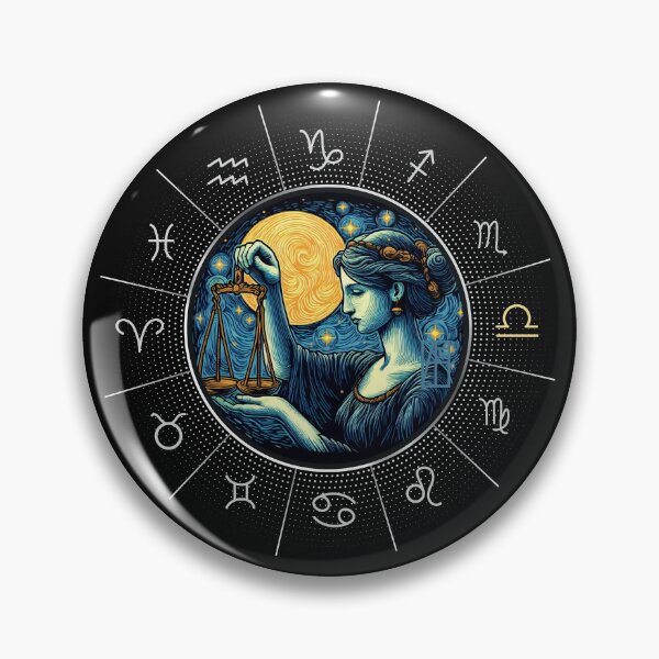 Item preview, ZODIAC Libra - Astrological LIBRA - LIBRA - ZODIAC sign - Van Gogh style - 8 designed and sold by ArtProjectShop.