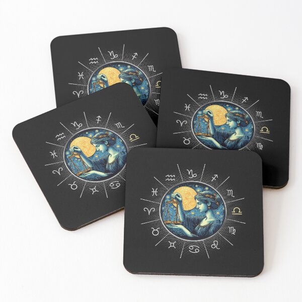 Item preview, ZODIAC Libra - Astrological LIBRA - LIBRA - ZODIAC sign - Van Gogh style - 8 designed and sold by ArtProjectShop.