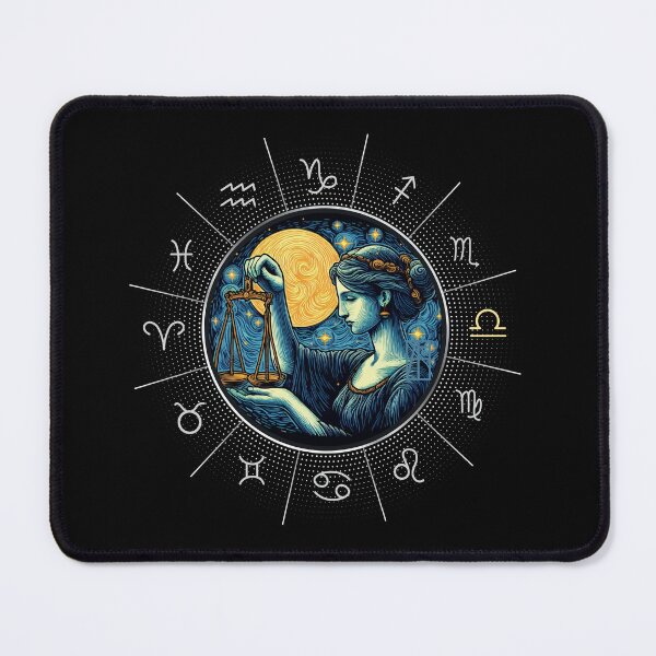 Item preview, ZODIAC Libra - Astrological LIBRA - LIBRA - ZODIAC sign - Van Gogh style - 8 designed and sold by ArtProjectShop.