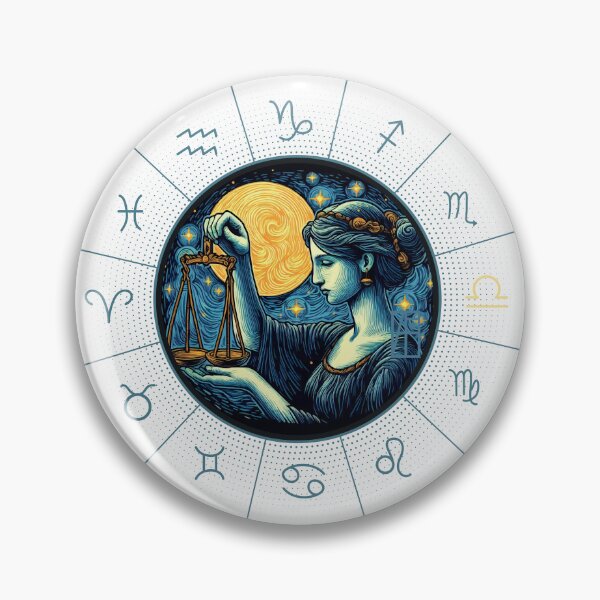 Item preview, ZODIAC Libra - Astrological LIBRA - LIBRA - ZODIAC sign - Van Gogh style - 9 designed and sold by ArtProjectShop.