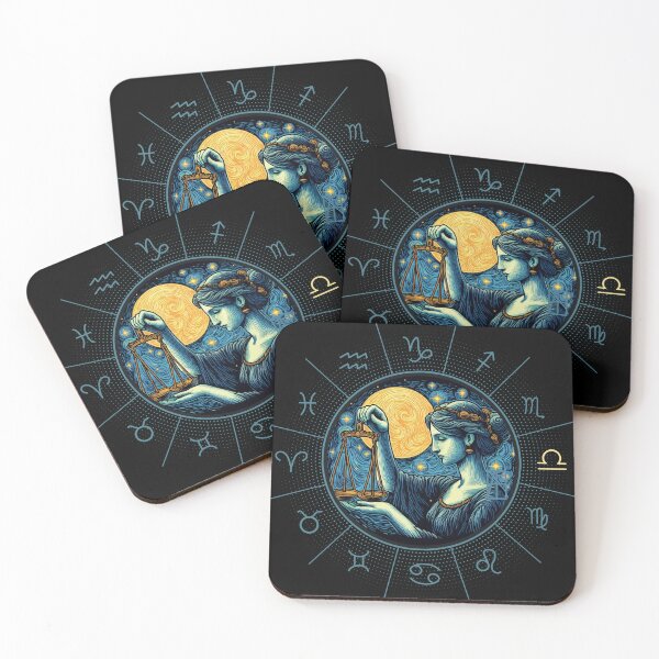 Item preview, ZODIAC Libra - Astrological LIBRA - LIBRA - ZODIAC sign - Van Gogh style - 9 designed and sold by ArtProjectShop.