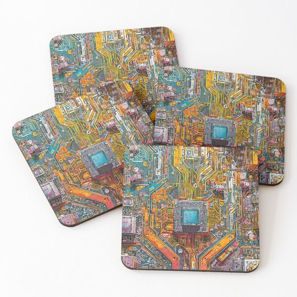 Item preview, Colorful Circuit Boards and Future Technologies designed and sold by drawbey.